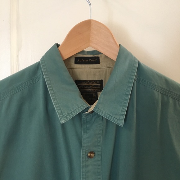 Eddie Bauer Kahki Button Up Shirt - Picture 3 of 3